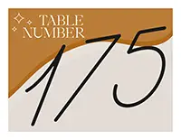 Table Card Sample