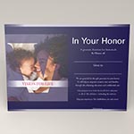 Honor or memorial cards icon