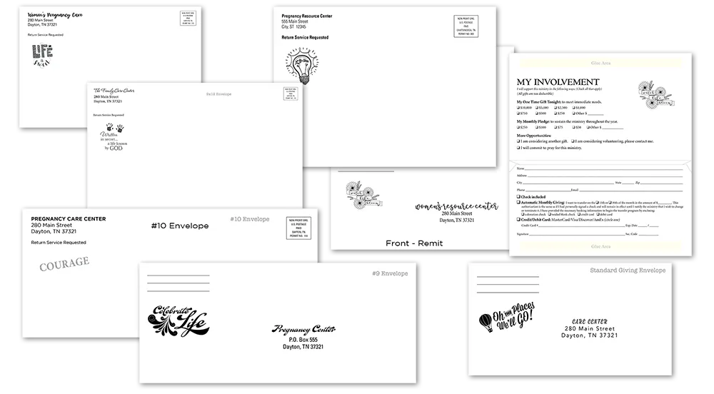Envelope samples