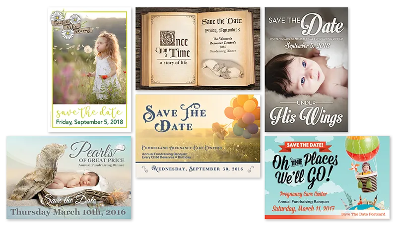 Save the date postcard