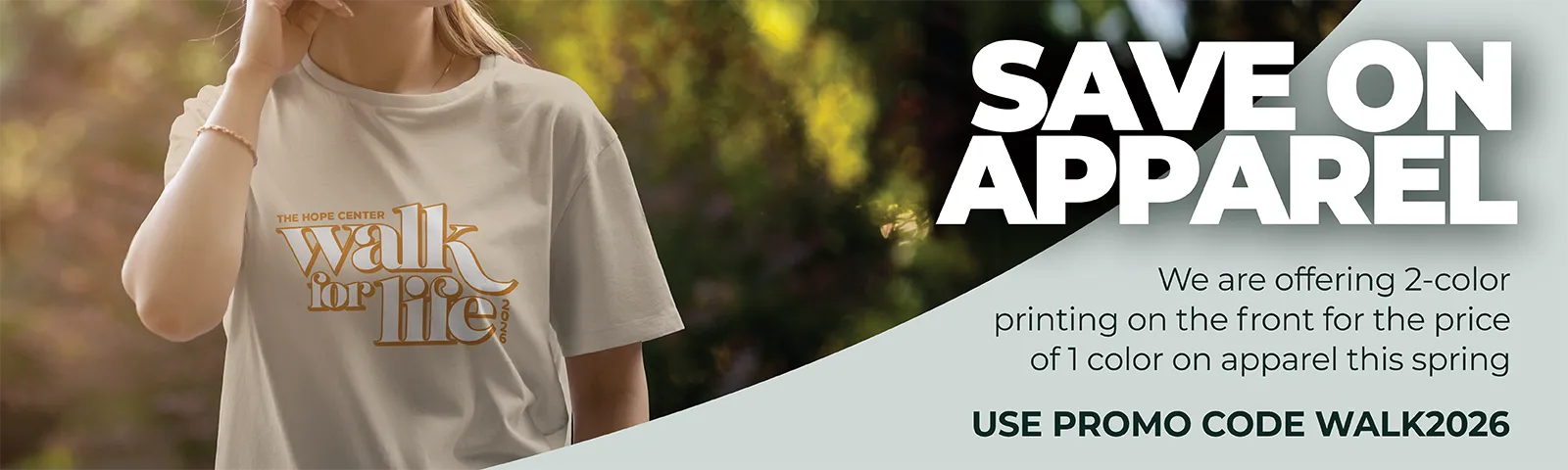 Walk for Life banner